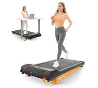 Cinta de correr 2 en 1 para oficina en casa, compacta, de 440 W, con función de inclinación, hasta 120 kg, portátil para caminar, correr y trotar, 111 x 49 x 15 cm