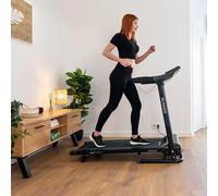 Cecotec Cinta de Correr Plegable DrumFit WayHome 1200 Runner Sprint. 1100 W, De 1 a 12 Km/h, 12 Programas, Panel LED, Superficie de Carrera de 110x40cm, inclinación Manual, Ruedas