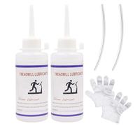Cinta de correr de aceite de 180 ml, fácil de aplicar, para cinta de correr y equipos deportivos, para engranajes, bisagras y cuerdas, forma una capa protectora resistente, 20 cm de largo tubos x 2 +