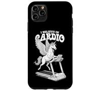Cinta de Correr Divertida con diseño de Unicornio con el Texto «Creo en el Entrenamiento Cardiovascular» Carcasa para iPhone 11 Pro MAX