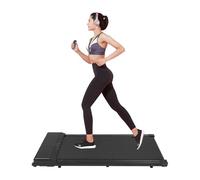 Cinta de correr para el hogar con mando a distancia, lubricante pantalla LCD, cinta de correr compacta Treadmills, para escritorio, amortiguador y silencioso, hasta 110 kg