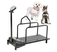 Cinta de Correr para Mascotas,Cinta de Correr para Perros Pequeños,Máquina de Entrenamiento para Perros con Pantalla LCD,Equipo de Entrenamiento para Mascotas,Velocidad Ajustable:0,8-6km/h,Black