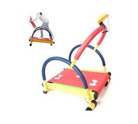 Cinta de correr para niños con inclinación, monitor LED, manillar, pedales antideslizantes no motorizados, almohadilla de caminar interior para edades de 3 a 12 años