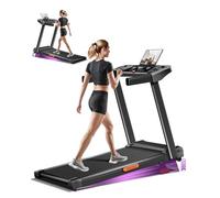 Cinta de Correr Plegable con Inclinación 15%, Cinta de Andar Plegable 12KM/H,Caminadora Electrica para Casa Equipado