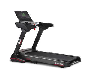 Cinta de correr RS900 BH Fitness: con una inclinación eléctrica de 15% y una superficie de carrera de 55 cm