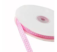 Cinta de cuadros de 45 m,cinta de regalo de vichy,cinta de cuadros para manualidades,cinta decorativa para Navidad,boda,día de San Valentín,bautizo,cumpleaños,fiesta,regalo,embalaje,6 mm,color rosa
