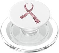 Cinta de curación de Amor con Esperanza de Conciencia sobre el cáncer de mieloma múltiple PopSockets PopGrip para MagSafe