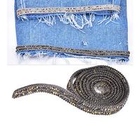 Cinta de Diamantes de Imitación, 10 mm de Ancho, 1 Yarda, Malla de Diamante, Decoración para Ropa y Vestido