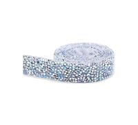 Cinta de diamantes de imitación Cinta autoadhesiva 0,9 m Multicolor 10-20 mm for manualidades DIY(Multicolor,15mm)