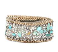 Cinta de diamantes de imitación de 2,5 cm, DIY Costura Envoltura Roll Craft Cristal Bling Recorte Apliques Ropa Vestido Accesorios para Vestido De Boda Sombreros (#05 Green Stone Doble Chain)