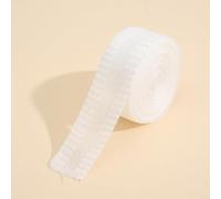 Cinta de dobladillo de tela neutra que funciona igual de bien en materiales ligeros y de pantalones (blanco)
