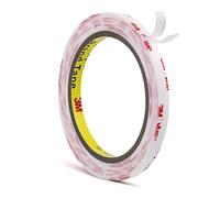 Cinta de doble cara delgada de 1/4 x 15.4 pies, hecha de cinta de montaje 3M 4930 VHB, 0.04 pulgadas de grosor, cinta adhesiva de espuma impermeable para decoración de coche, hogar, oficina