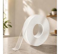 Cinta de doble cara Nano Tape-Clear Montaje Reutilizable Acrílico Gel Strip | Cinta de montaje de doble cara invisible de alta resistencia, 9.84 pies, nano-tech, multiusos, sujeción instantánea