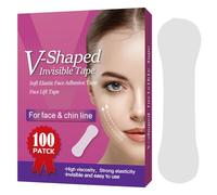Cinta de elevación facial invisible - Cinta de elevación invisible impermeable, 100 piezas, cuello ultra fino, reductor de doble barbilla transpirable, cara en forma