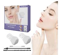 Cinta de elevación facial, parche invisible para levantamiento facial, impermeable y transpirable, doble mentón, cintas de elevación de cuello y ojos agradables a la piel para regalos de cumpleaños