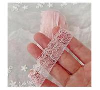 Cinta de Encaje 10 metros de tela encaje bordado, adorno rosa, apliques for boda, accesorios hechos a mano DIY para Decoración de Bodas(20mm width)