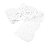 Cinta de Encaje, 10 Yardas Cinta de Ajuste de Encaje 8 cm de Ancho Algodón Crochet Cinta Floral Encaje para Envolver Regalos Día de San Valentín Manualidades Florales de Bricolaje(Blanco)