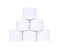 Cinta de Encaje 6 Rollos Blanco Floral Vintage Cordón de Ajuste de Encaje para Coser Manualidades Bricolaje y Nupcial de Boda para Decoración 10m / Cada Uno