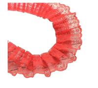 Cinta de encaje bordada, Cinta bordada de encaje poliéster/algodón, 45 mm ancho, 1-2 yardas, multicolor(Color1,1 Yards)