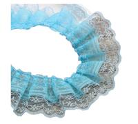 cinta de encaje bordado 2 yardas/bolsa de cinta satén encaje arrugado color sólido for boda, nudo tela for manualidades, accesorios y materiales for coser para vestido de novia(Color3,2 Yards)