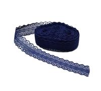 cinta de encaje bordado Cinta de encaje 10 yardas ancho, 28 mm, for decoración costura, bricolaje, bordado para vestido de novia(Blue)