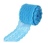 cinta de encaje bordado Cinta de encaje 43 mm for manualidades, costura y tejidos, material hecho a mano, rosa, azul blanco, accesorios for prendas para vestido de novia(Lake Blue)