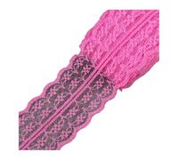 cinta de encaje bordado Cinta de encaje 45 mm, ideal for bodas, Navidad, decoración cortinas, lazos for el cabello, costura tela para vestido de novia(Light Rose Red,2 Yards (1.8 Meters))