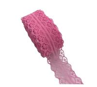 cinta de encaje bordado Cinta de encaje bordada bilateral 10 yardas y 30 mm for manualidades, decoración, costura para vestido de novia(Rose Red)