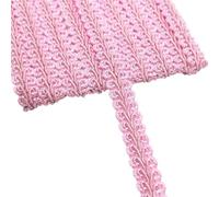 Cinta de encaje, Cinta de encaje trenzada de ciempiés, 4 unidades, 2 yardas, accesorios de costura artesanal(Roze)