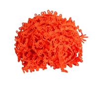 Cinta de encaje elástica de 5 a 10 yardas, bucles de botones de Color blanco y negro, adorno de encaje hecho a mano Multicolor for costura de ropa, banda de goma(Bright orange,14mm 5yards)