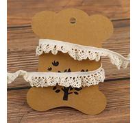 Cinta de encaje elástica para calcetines, delicada cinta de encaje elástica para manualidades, cinta de encaje de ganchillo con borde festoneado (9 yardas, ribete de encaje elástico beige)