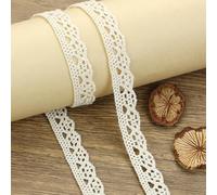 Cinta de encaje floral, 10m Floral Lace Edging Trim For DIY Crafts Wedding Gift Wrapping Holiday Decor(Style B Width 1.1cm)