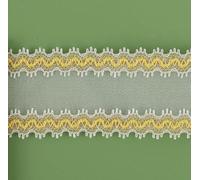 Cinta de encaje floral, 2/6/10 Yards Embroidered Lace Edging Trim Ribbon Floral for Wedding Decoration(Style C Width 3cm,10 yards)