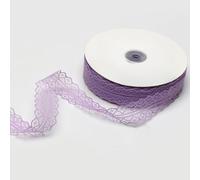 Cinta de encaje floral, Embroidered Floral Lace Trim Ribbon Multicolor 3 CM x 50 Yards DIY Crafts Wedding Sewing(Light Purple)