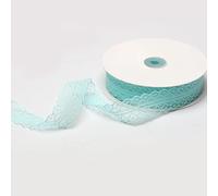 Cinta de encaje floral, Embroidered Floral Lace Trim Ribbon Multicolor 3 CM x 50 Yards DIY Crafts Wedding Sewing(Emperor Blue)