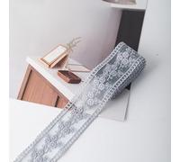Cinta de encaje floral, Embroidered Lace Trim 4cm Scalloped Edge Ribbon Multicolor 2/4m Wedding Floral DIY Craft(Blue Gray Width 4cm,400 * 4CM)