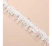 Cinta de encaje floral, Lace Ribbon 1-2 Yards 3.5-8cm Scalloped Floral for DIY Crafts Sewing Wedding(Style 9 Width 6cm,1 yard)