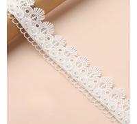 Cinta de encaje floral, Lace Ribbon 1-2 Yards 3.5-8cm Scalloped Floral for DIY Crafts Sewing Wedding(Style 18 Width 4.7cm,2 yards)