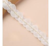 Cinta de encaje floral, Lace Ribbon 1-2 Yards 3.5-8cm Scalloped Floral for DIY Crafts Sewing Wedding(Style 10 Width 5cm,1 yard)