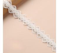 Cinta de encaje floral, Lace Ribbon 1-2 Yards 3.5-8cm Scalloped Floral for DIY Crafts Sewing Wedding(Style 5 Width 4cm,1 yard)
