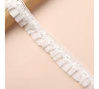 Cinta de encaje floral, Lace Ribbon 1-2 Yards 3.5-8cm Scalloped Floral for DIY Crafts Sewing Wedding(Style 1 Width 4.5cm,1 yard)