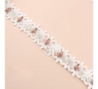 Cinta de encaje floral, Lace Ribbon 1-2 Yards 3.5-8cm Scalloped Floral for DIY Crafts Sewing Wedding(Style 14 Width 6cm,2 yards)