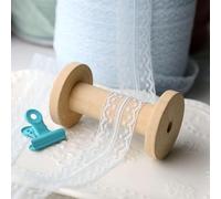 Cinta de encaje floral, Lace Trim Ribbon Embroidery Scallop Edge Flower Design Wedding Gift Wrap Multicolor 2-10m(Light Blue Width 2.8cm,10 meters)