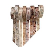 Cinta de enmascaramiento estética, 8 unidades, fondo de scrapbooking, vintage, decorativo, para cuaderno, cuadro de marco, cinta de embalaje