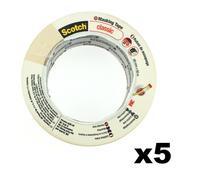 Cinta De Enmascarar Scotch Original Para Pintores De Casa 48mm X 50m - 5 Rollos
