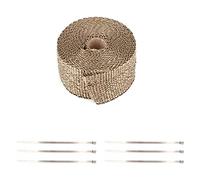 Cinta de envoltura de tubo de fibra de vidrio con aislamiento térmico alto para coche, accesorios para automóviles, 10m de calor, mejora el rendimiento (5 metros)