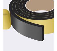 Cinta de espuma autoadhesiva para burletes, Cinta de espuma autoadhesiva EPDM 2 m, negra, 10 mm x (10-50)(10mmx50mm)
