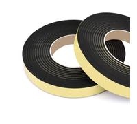 Cinta de espuma autoadhesiva para burletes, Cinta de espuma EPDM Sello goma autoadhesivo Negro 6 mm x (10-30) 10 m(6mmx15mm)