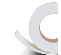 Cinta de espuma autoadhesiva para burletes, Cinta de sellado autoadhesiva cinta espuma EPDM 2 m, blanca, 10 mm x (10-50)(10mmx15mm)