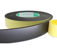 Cinta de espuma autoadhesiva para burletes, Tira de sellado esponja adhesiva neopreno EVA, negra, 5-10mm espesor, 10-30mm ancho, 2M(10mm,8mm thickness-2M)